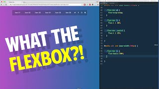 Pure Flexbox navigation code along